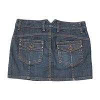 Liu Jo Dark Wash Denim Mini Skirt