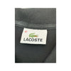 Lacoste Black Cotton Pique Fitted Polo