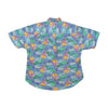 munari fabio for blitz Vintage Abstract Print Button Up Shirt