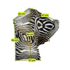 Just Cavalli Zebra Print Silk One Shoulder Blouse