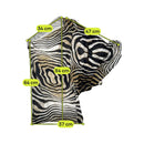 Just Cavalli Zebra Print Silk One Shoulder Blouse