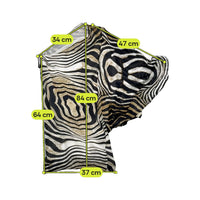 Just Cavalli Zebra Print Silk One Shoulder Blouse