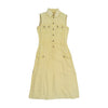 Marlboro Classics Vintage Sleeveless Utility Safari Linen Midi Dress
