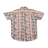 Camisa Harrison & Son vintage em Viscose com estampado geométrico