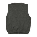Rodes Vintage Geometric Pattern Virgin Wool Sweater Vest