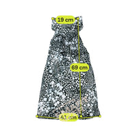 Effetti Floral Strapless Ruffle Dress