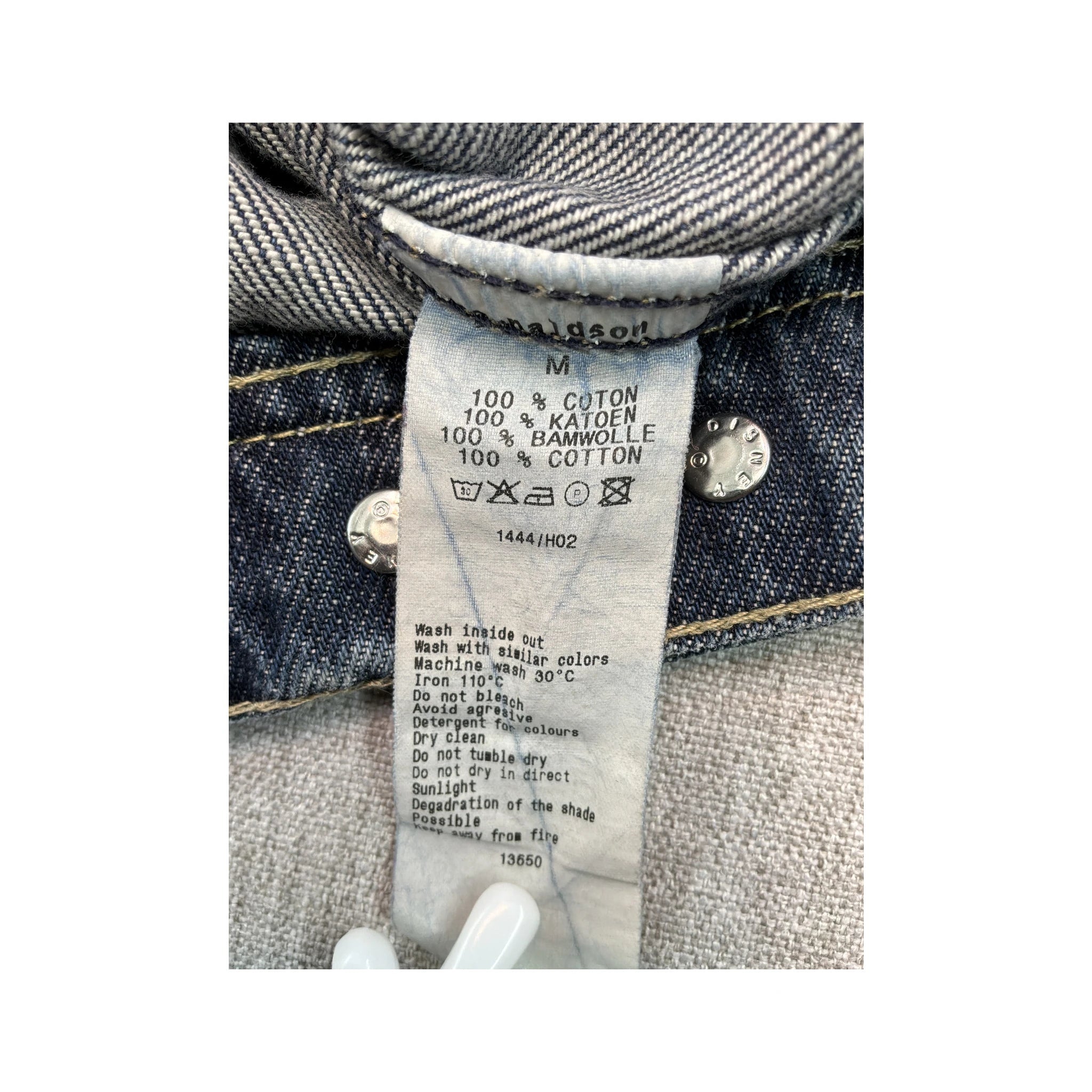 Donaldson Disney Mickey Embroidered Denim Jacket