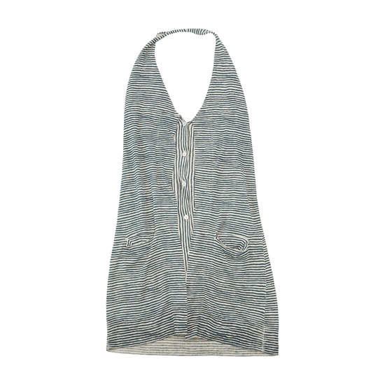 Blusa Halter PATRIZIA PEPE às riscas com decote em V