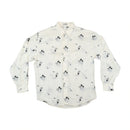 Gianni Versace Vintage Abstract Jacquard Button Up Shirt