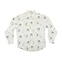 Gianni Versace Vintage Abstract Jacquard Button Up Shirt