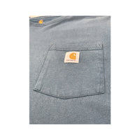 Carhartt Blue Cotton Long Sleeve Pocket Shirt