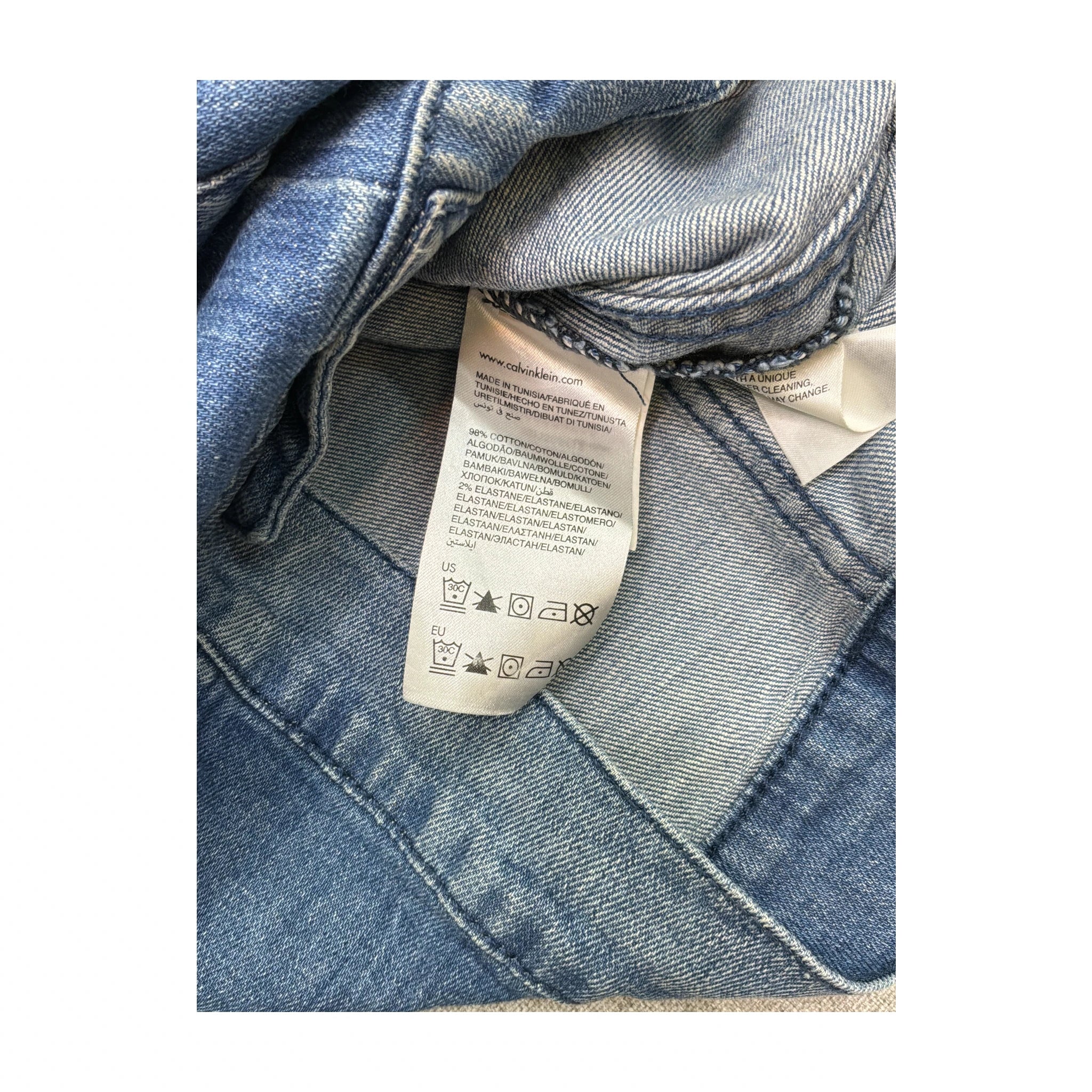 Calvin Klein Jeans Light Wash Denim Trucker Jacket