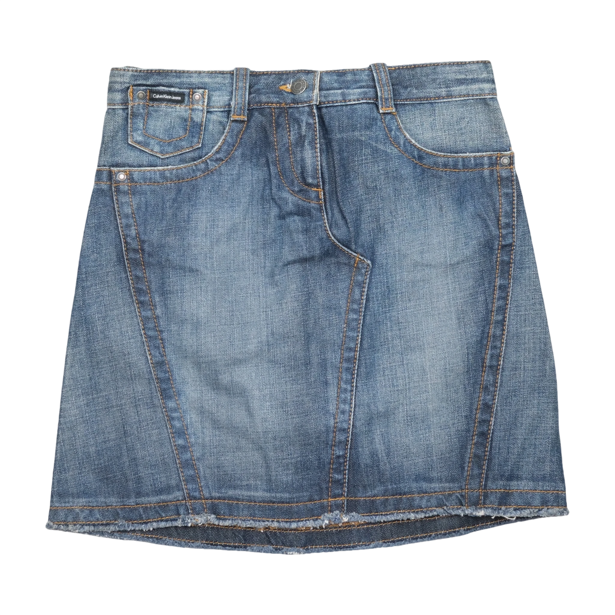 Calvin Klein Jeans Blue Denim Mini Skirt