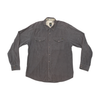 Volcom Gray Cotton Corduroy Snap Front Shirt