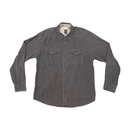 Volcom Gray Cotton Corduroy Snap Front Shirt