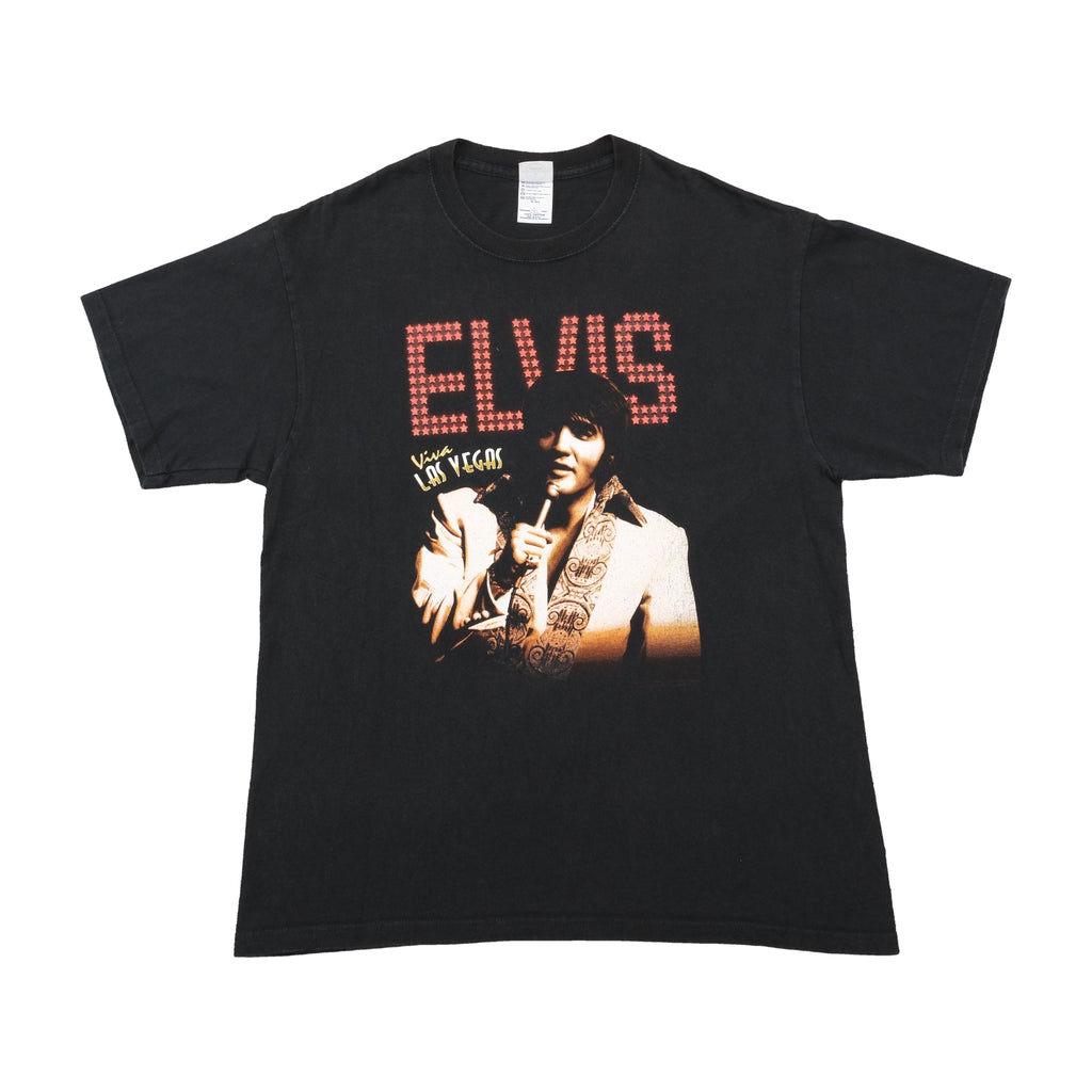 T-shirt Delta Magnum Weight Elvis Viva Las Vegas com estampado gráfico