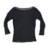 Transparent Black Glittery Top