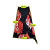 Please Asymmetric Floral Midi Skirt
