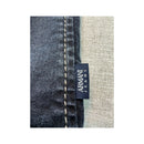 Armani Jeans Dark Wash Denim Zip Jacket with Logo Patches