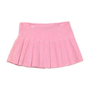 Eiki Pink Pleated Corduroy Skort