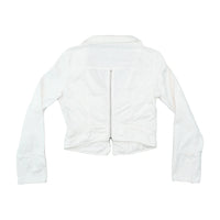 Armani Jeans White Zip Up Utility Jacket