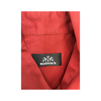 Walbusch Red Multi-Pocket Utility Button-Up Shirt