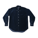 Replay Navy Cotton Velvet Button-Down Shirt