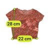 Abstract Mesh Ruffle Trim Baby Tee