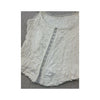 Vintage White Textured Lace Trim Hook Front Tank Top