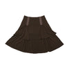 Intrend Layered Brown Midi Skirt
