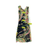 Floral Print Backless Side Tie Maxi Dress