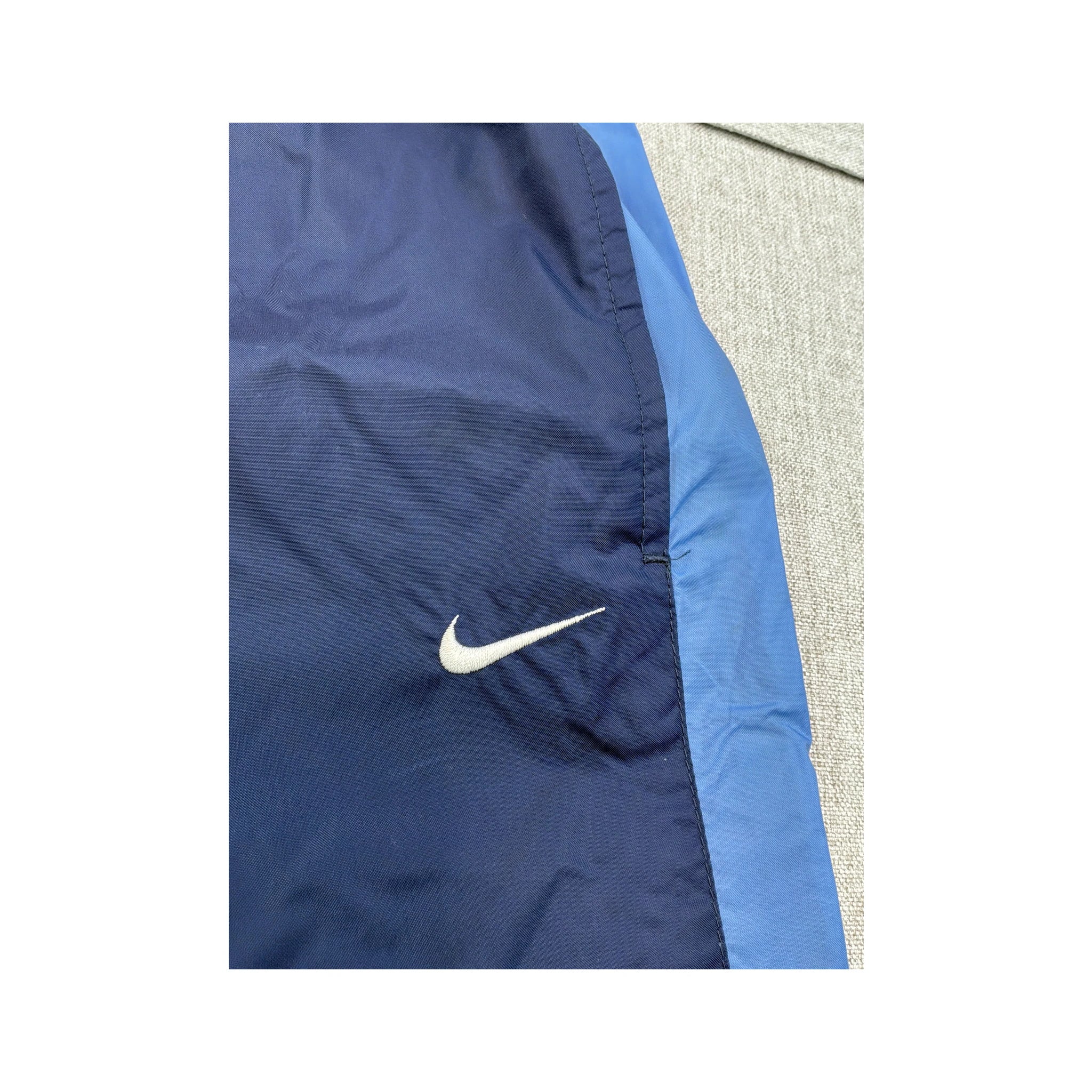 Nike Navy Colorblock Nylon Athletic Shorts