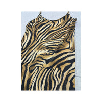Made in Italy Zebra Print Slip Dress