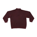 Limited Edition Vintage Cotton Blend Rib Knit Collared Sweater
