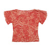 Marella Tricot Abstract Print Sheer Blouse