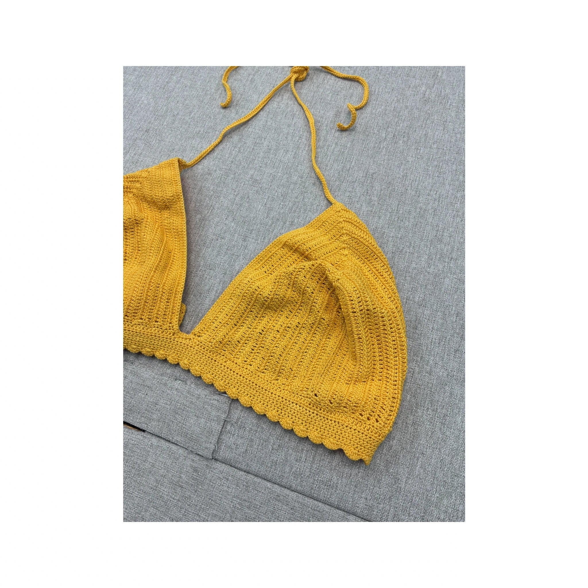 Crochet Halter Knit Tank Top