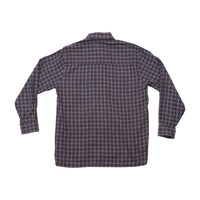 Vintage Gray Plaid Cotton Button Up Shirt