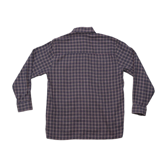 Vintage Gray Plaid Cotton Button Up Shirt