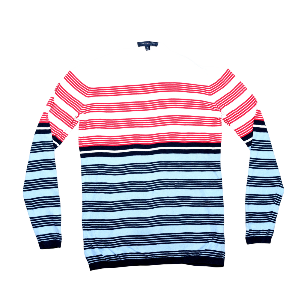 Tommy Hilfiger Striped Cotton Crewneck Sweater