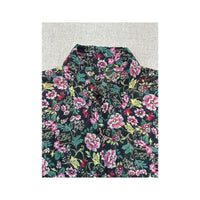 Floral Print Short Sleeve Button Up Shirt