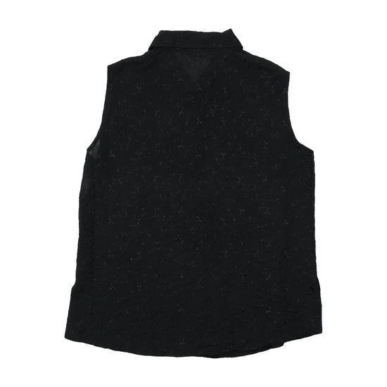 ARMONY All-Over Embroidered Pattern Snap-Front Vest Jacket