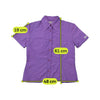 GAS Purple Short Sleeve Button Up Shirt