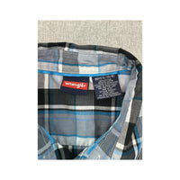 Wrangler Plaid Short Sleeve Button Up Shirt