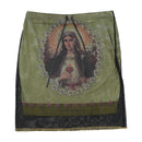 Vive Maria Virgin Mary Graphic Mesh Mini Skirt
