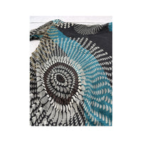 Mezzo Mentali Abstract Swirl Sheer Blouse