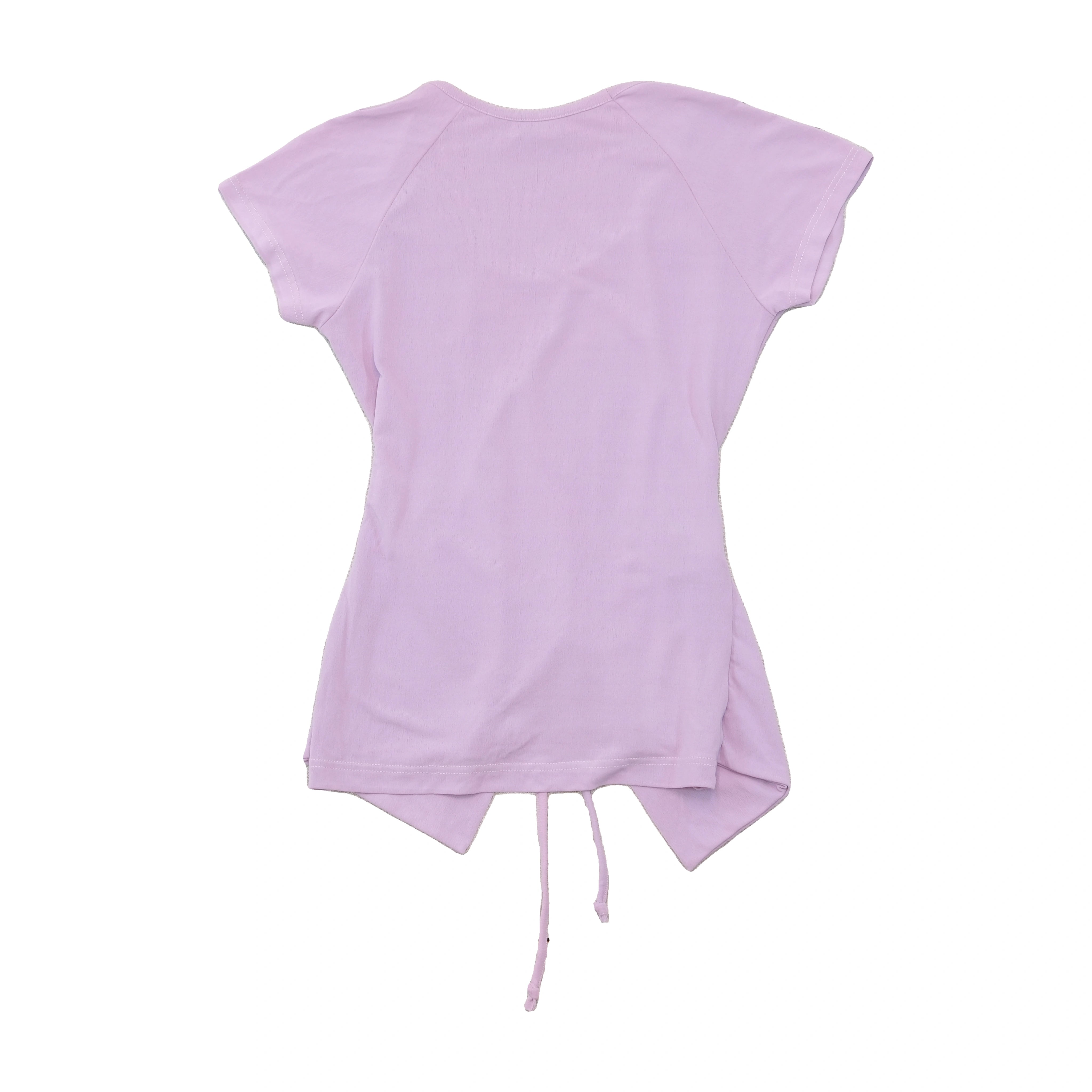 Sonia Fortuna Lavender Tie Front T-shirt (Repriced)