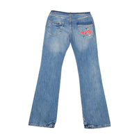 Replay Embroidered Flare Jeans