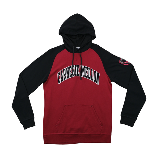 Champion Carnegie Mellon Colorblock Raglan Hoodie Fleece