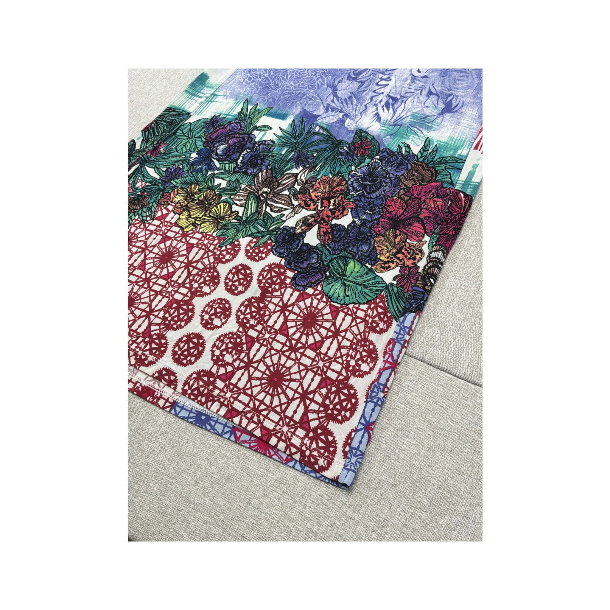 Save The Queen! Floral Abstract Print Dress