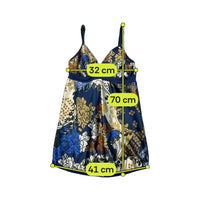 Talco Floral Patchwork Print Stretch Tank Top
